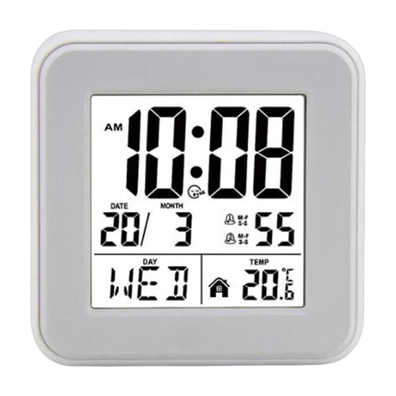 AFQH Alarm Clock for Elderly Smart Clock with Temperature for Perpetual Calendar