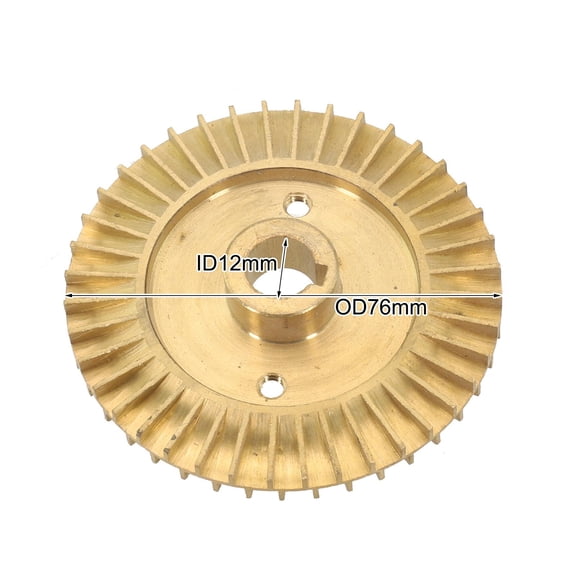 AFQH Brass Water Pump Impellers Self-priming Pump Double-sided Copper Pump Impeller OD85mm ID14mm,OD78mm ID12mm,OD76mm ID12mm
