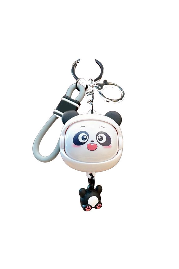 Cartoon rotating keychain cute face changing cat keychain cute bag pendant