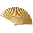 thumbnail image 1 of AFQH Chinese-Style Silk Small Fan Single-Sided Silk Blank Folding Fan Handmade Gift, 1 of 8