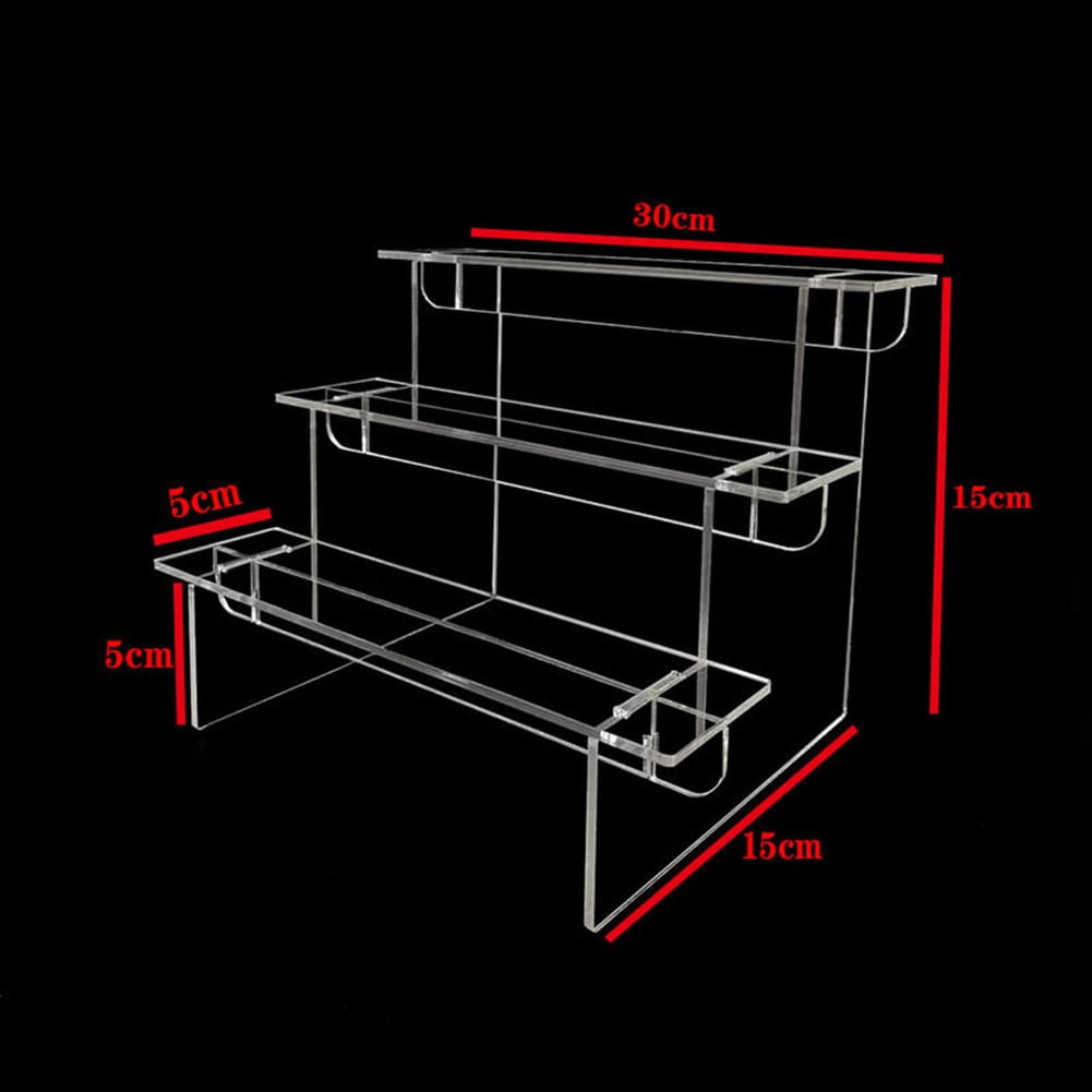 AFQH Clear Acrylic Display Stand Display Shelf Clear Rectangular ...