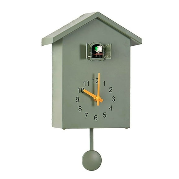 AFQH Cuckoo Clock Cuckoo Wall Clock,Cuckoo Bird Voices Call Clock Pendulum with Timed Alarm Clock Wall Art Home Living Room Kitchen Office Decoration