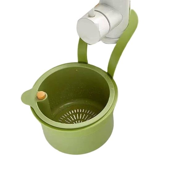 AFQH Detachable Sink Strainer Basket Food Strainer Snap-On Design 20.2*14.2*8.3cm Detachable Basket Easy Installation