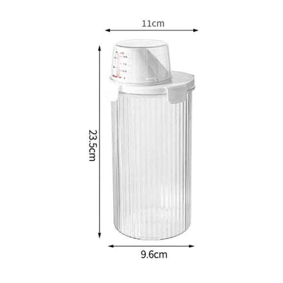 AFQH Detergent Storage Box Large Capacity Soap Plastic Bucket Jar Laundry Storage Box
