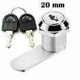 thumbnail image 1 of AFQH Drawer Tubular Lock File Cabinet Lock Cupboard Locks Zinc Alloy Security Drawer Cam Cylinder Mailbox Drawer Tool Box Locks with 2 Keys, 1 of 10