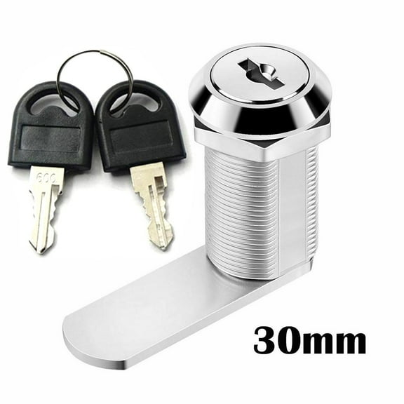 AFQH Drawer Tubular Lock File Cabinet Lock Cupboard Locks Zinc Alloy Security Drawer Cam Cylinder Mailbox Drawer Tool Box Locks with 2 Keys