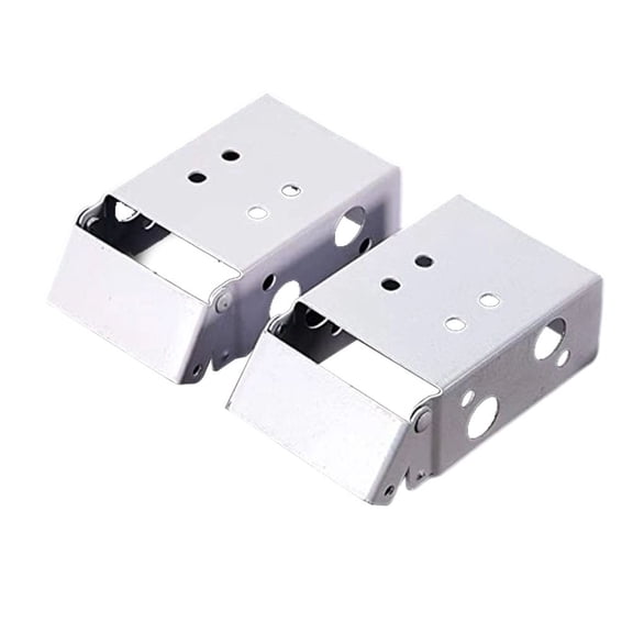 AFQH Easy Install 2PCS White Top Fix Venetian Blind Brackets for 50mm Blinds