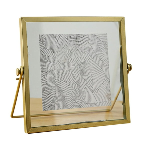 AFQH Elegant Minimalist Metal Photo Frame - Rust-Proof, Sturdy, Floating Design