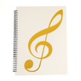 thumbnail image 1 of AFQH Flexible 40 Pages Piano Music Score Folder A4 Music Book Clip Sheet Note Folder, 1 of 7