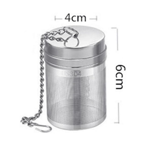AFQH Floating Stainless Steel Mesh Tea Infuser Oval Loose Leaf Tea Steeper Soups Oil Spice Herb Tea Strainer Holders Filter for Kitchen Cooking Office Home Supplies