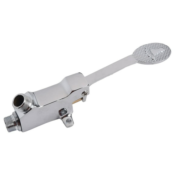 AFQH Floor Mount Single Pedal Valve Foot Operated Faucet Foot Pedal Valve Faucet Floor Mounted Pedal Valve Control Switch for Basin Water Tap Bathroom Sink Basin Faucet