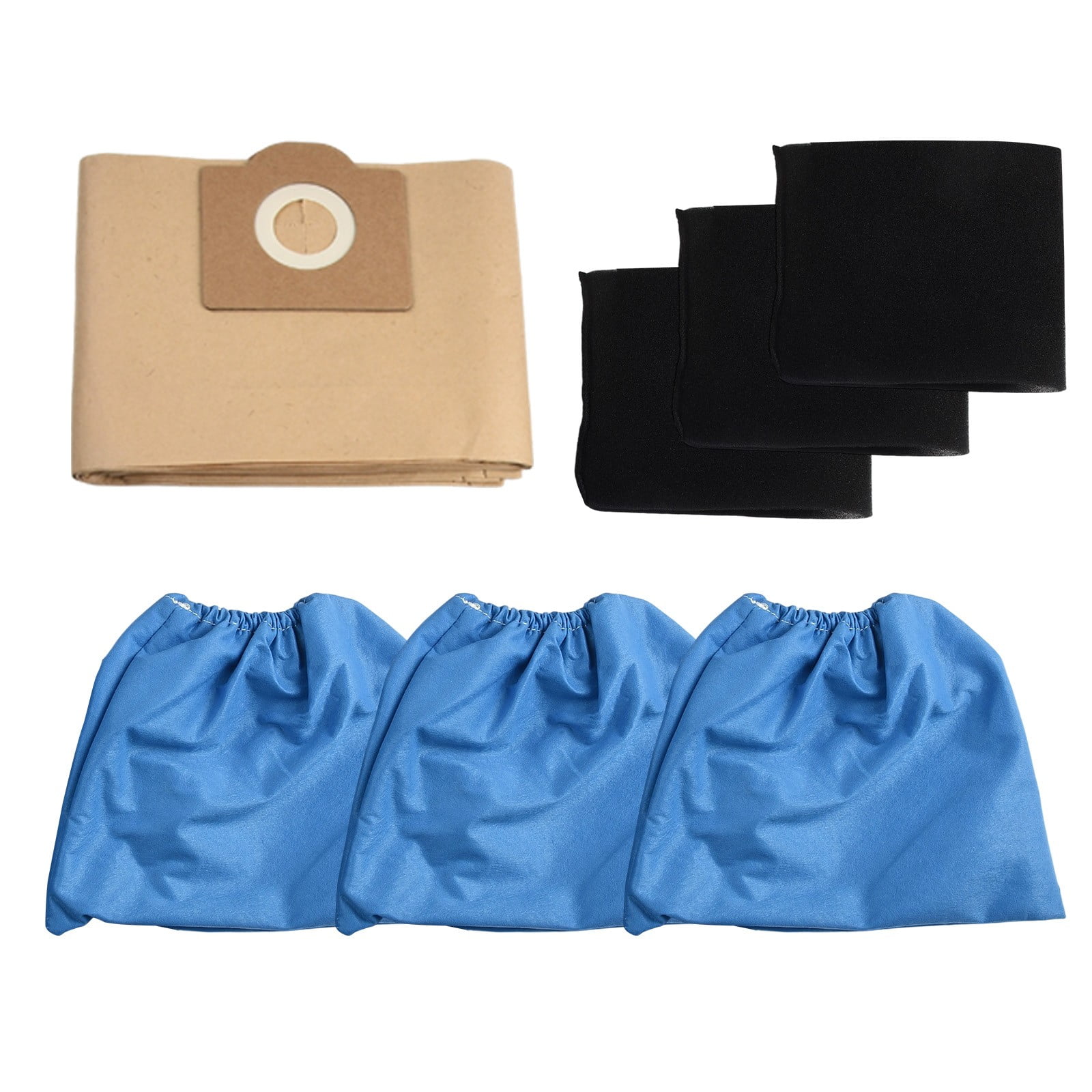AFQH Foam Filter Cloth Cover Dust Bags Kit For Einhell Wet Dry Vacuum ...