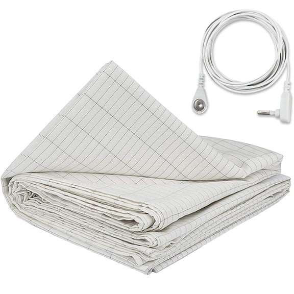 AFQH Grounding Sheet 5% Silver Conductive Organic Grounding Sleep Conductive Earthing Sheet Sleep Therapy 2 pcs(27 * 52 inch)