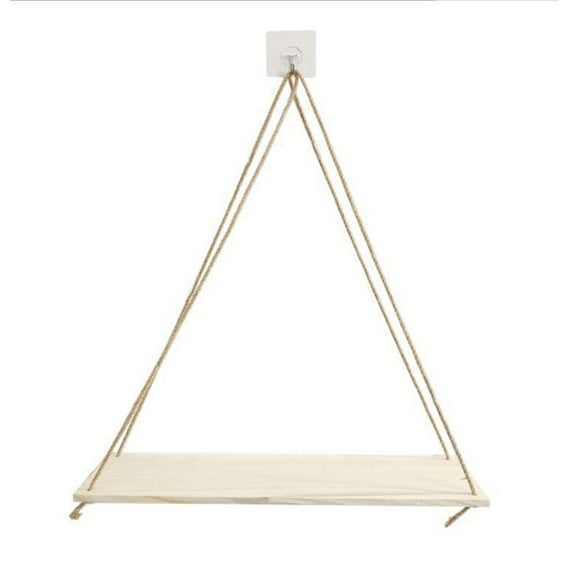 AFQH Hanging Shelves, Rustic Recycled Wood Swing Display Rack, Indoor Storage Rack