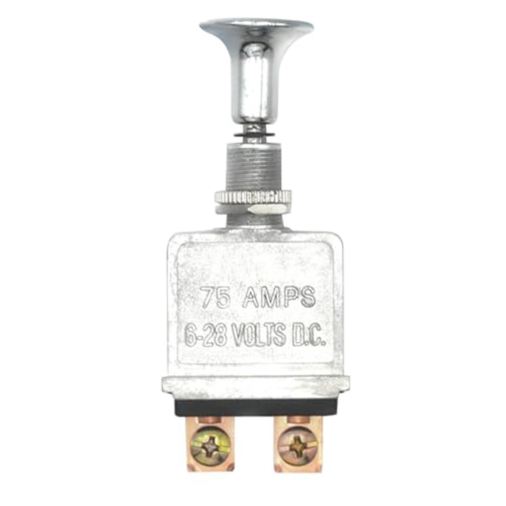 KIMISS 75 Amp Heavy Duty Push Pull Switch - Universal On/Off Toggle Switch For Cars, Boats, Industrial Use (Replaces SW101PP, SSW2816)