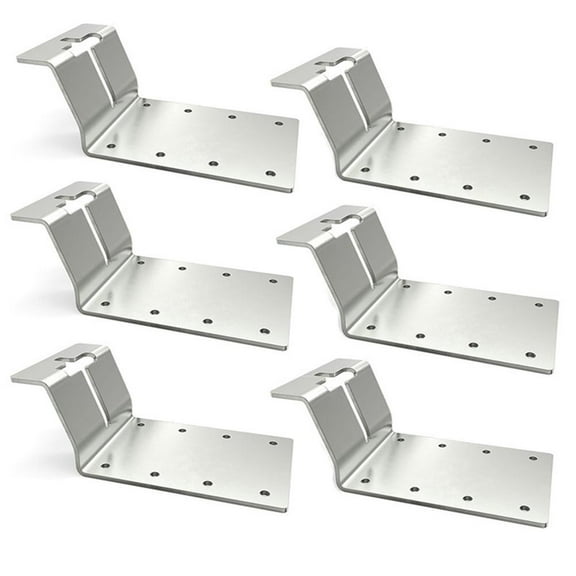 AFQH Heavy-Duty T Post Brackets - Versatile Metal Mounting for Signs & More!