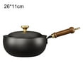 thumbnail image 1 of AFQH Household wrought iron uncoated pot-bellied frying pan multi-purpose frying pan, 1 of 9