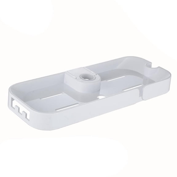 AFQH No-Drill Bathroom Storage Rack: Adjustable Shower Tray with Hooks & Drainage!