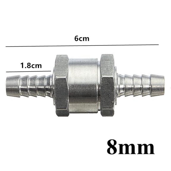 AFQH Non Return Valve Single Way Inline 6/8/10/12mm Fuel Air Water Pipe Tube Hose
