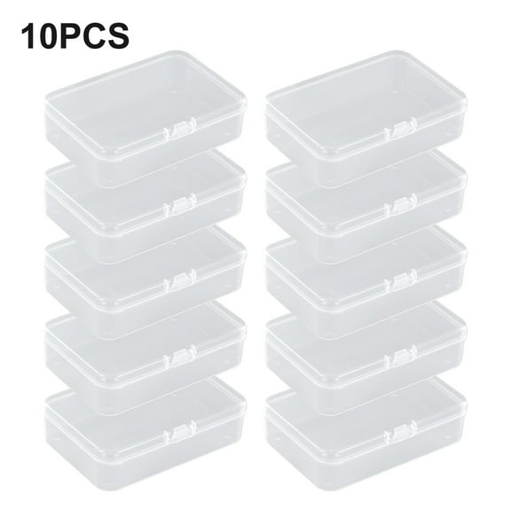 AFQH Organizer Storage Box Plastic With Cover 10pcs Container Environmentally