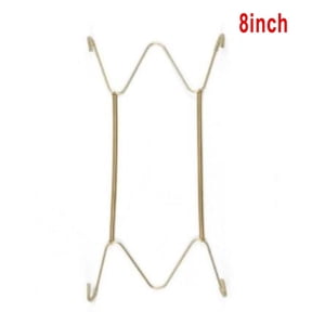 AFQH Plate Hangers,Wall Display Invisible Dish Hangers Adjustable Plate Spring Holder 8Inch/10Inch/12Inch/14Inch/16Inch Invisible Plate Dish Hanger Wall Display Hooks Home Decor (8 Inch)