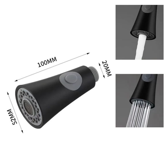 AFQH Pull Out Sink Sprayer Head Replacement, 2 Function Kitchen Faucet Head, Bathroom Pull Down Spray Head