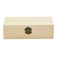 thumbnail image 1 of AFQH Rectangular Wooden Storage Box Retro Wooden Box Clamshell Wooden Gift Box, 1 of 11