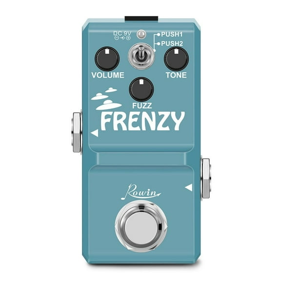 AFQH Rowin LN-322 Electric Guitar Pedal Classic Fuzz Tone Metal Shell For Bass Guitar