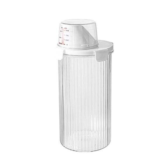 AFQH Sealed Laundry Detergent Dispenser With Graduated Transparent Storage Container