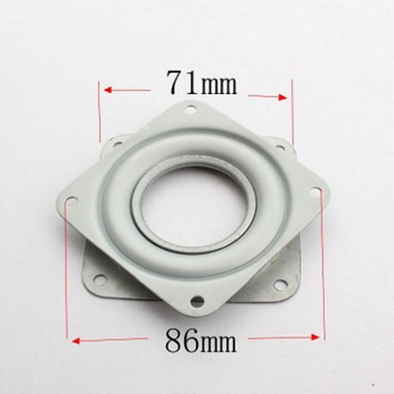 AFQH Seat Swivel Plate, Hoopever Bar Stool Swivel Plate, Square Heavy Duty Turntable Bearing Plate Steel Ball Bearing 360° Rotating Seat Base Plate for Bar Stool Chair TV Table Bar Swivel Boat Seat