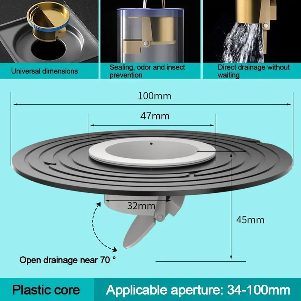 AFQH Shower Drain Floor Drain Backflow Preventer Magnetic Levitation ...