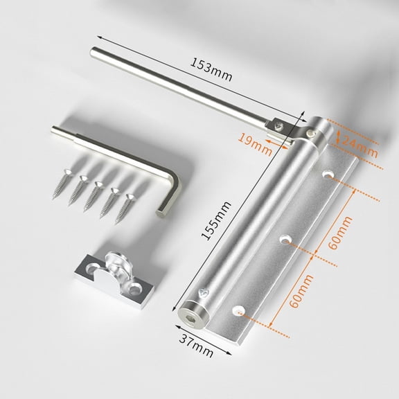 AFQH Simple hydraulic buffer fireproof door closer aluminum alloy door closer