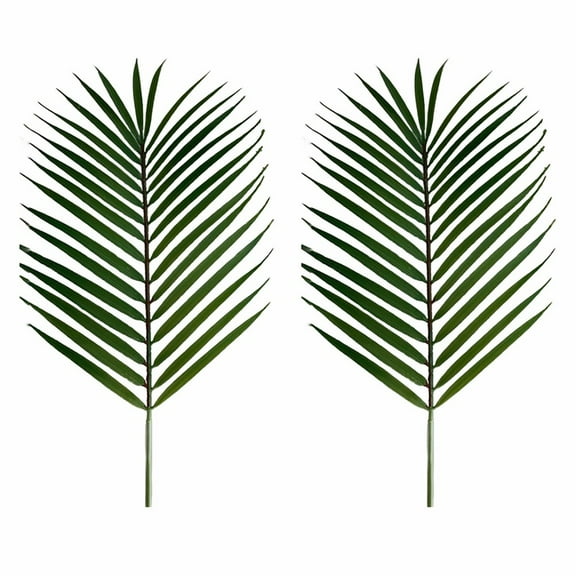 AFQH Simulation leaf areca palm leaves 2pcs wedding home decoration