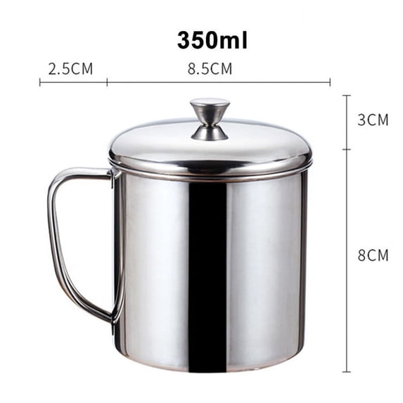 AFQH Stackable Camping Coffee Cups with Handle,Insulated Stainless Steel Double Wall Coffee Mugs with Rack,Summer Espresso Tea Water Cups for Outdoor Home Office Kitchen