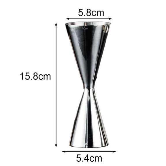 AFQH Stainless Steel Cocktail Bar Jigger Japanese Measuring Cup Double Shot Drink