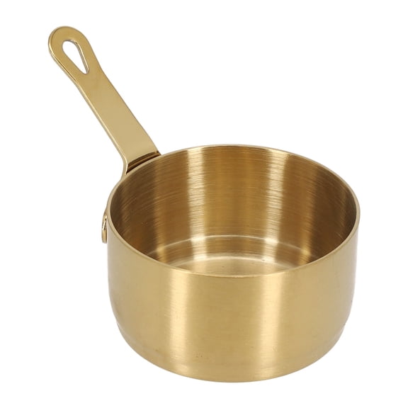 AFQH Stainless Steel Pan, Small Sauce Pan Milk Pot Mini Sauce Pan Non Stick Small Saucepan with Handle for Coffee Tea Soup Warming