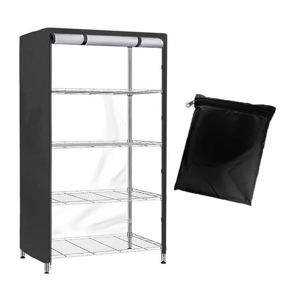 AFQH Storage Shelving Unit Cover See Through, Fits Racks 48"L x 18"W x 72"H