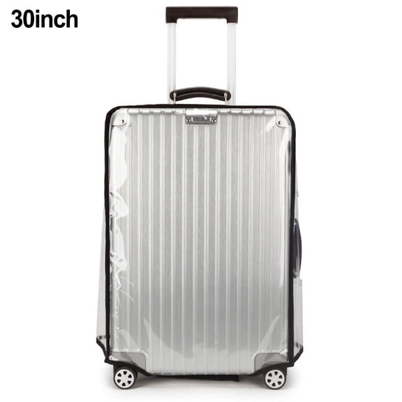 AFQH Suitcase Cover Clear Suitcase Cover Waterproof PVC Suitcase Cover Transparent Travel Suitcase Wrap Protective Cover Case for Wheeled Luggage Washable Bag