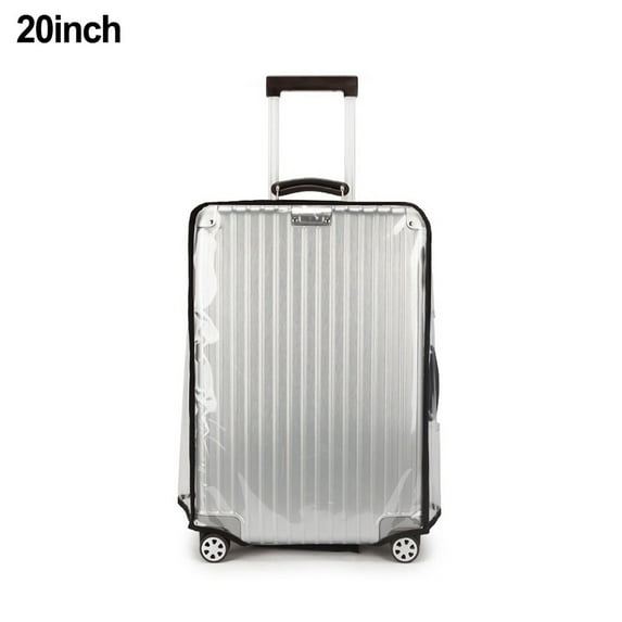 AFQH Suitcase Cover Clear Suitcase Cover Waterproof PVC Suitcase Cover Transparent Travel Suitcase Wrap Protective Cover Case for Wheeled Luggage Washable Bag