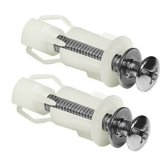 AFQH Toilet cover expansion screw,Toilet Seat Parts Screw For Top Mount Toilet Seat Hinges 2 Pack