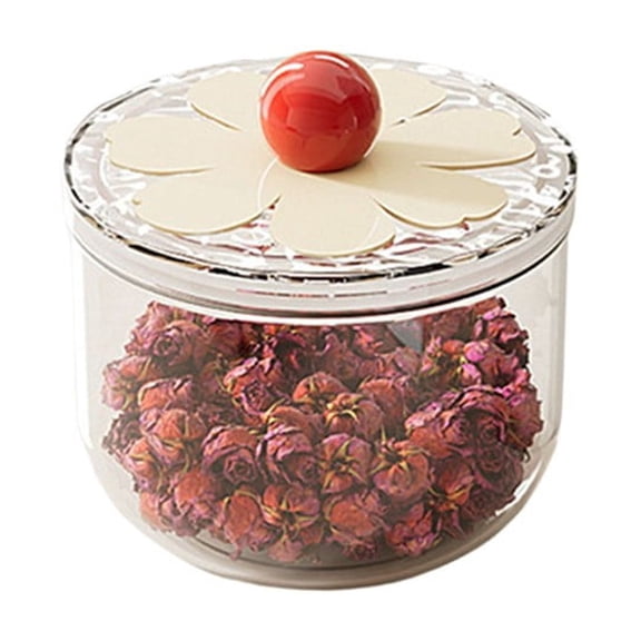 AFQH Transparent Round PET Sealed Storage Jar: Keep Your Food Fresh & Organized!