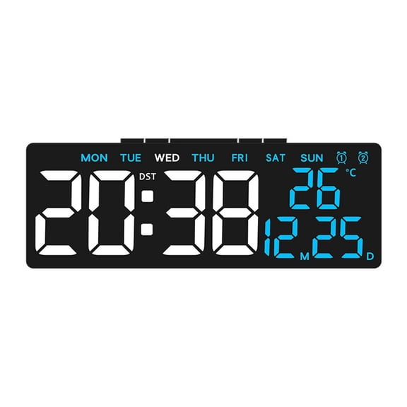 AFQH USB Powered Multifunctional Alarm Clock with Temperature and Date Display