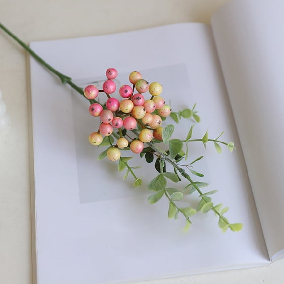 AFQH Vibrant Artificial Berry Flowers: Idealized for Weddings & Chic Home Decor!