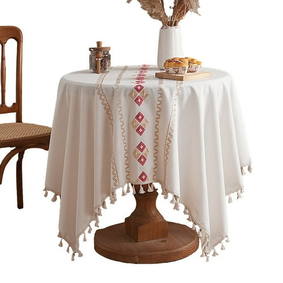 AFQH Waterproof & Heat resistant Tablecloth for Coffee Tables Thickened Polycotton