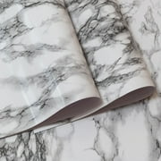 AFQH Waterproof marble wallpaper for stylish kitchen renovation (40cm*10m)