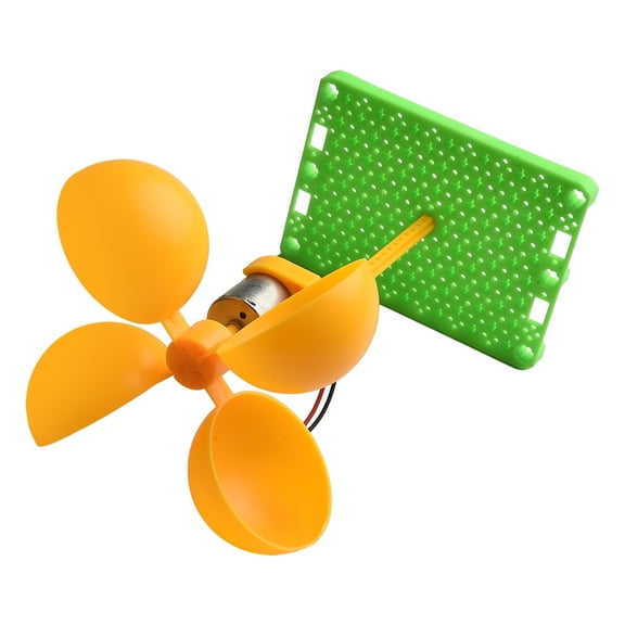 AFQH Wind Turbine Generator Kit Micro DC 0.1V-3V Generator With Holder Blades Brushless Motor Mini Dynamo Generator Teaching Supplie