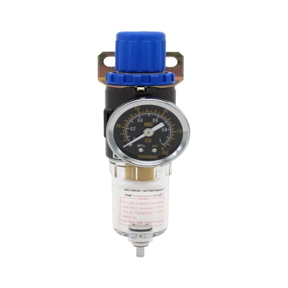 AFR2000 1/4" Air Pressure Regulator, Water Separator Trap Filter Airbrush Compressor Pressure-relief Valve ,Easy to Use - HSV-08 12MM FITTINGS_1