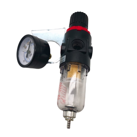 AFR2000 G1/4 Pneumatic Air Filter Regulator With Pressure Gau/Flow Control Valve/Air Compressor Drain/ Speed Controller ,Easy to Use - AFR2000_COPPER FILTER