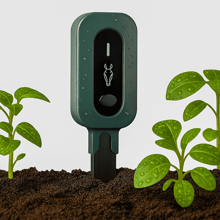 PLANTRON Afra II Smart Soil Moisture Sensor, LINKSTYLE 3-in-1 Soil Moisture, Temperature and Luminosity Monitoring, IP67 Waterproof, Indoor/Outdoor [Requires Hub To work]