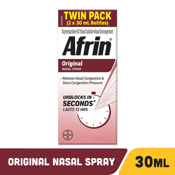 AFRIN ORIGINAL 12hr Nasal Spray 60ml (2x30ml)